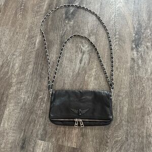 ZADIG & VOLTAIRE Chain Strap Bag w/ Crystal Skull Detail